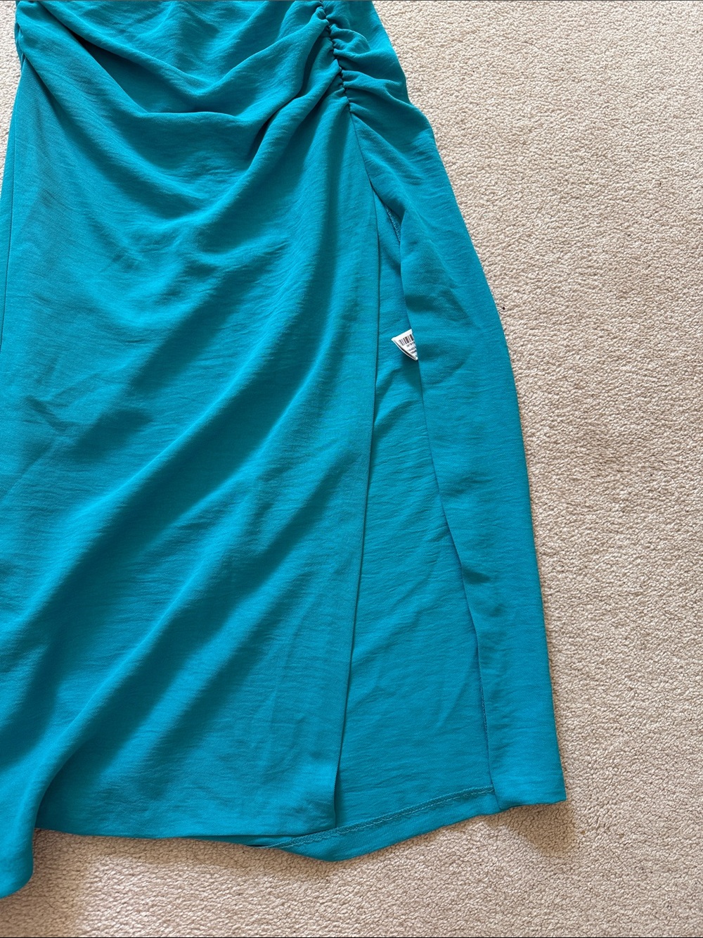 Zara gold appliqué Midi Dress in Blue - Picture 7 of 7